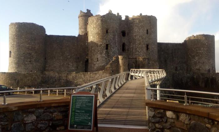 The iconic Harlech castle